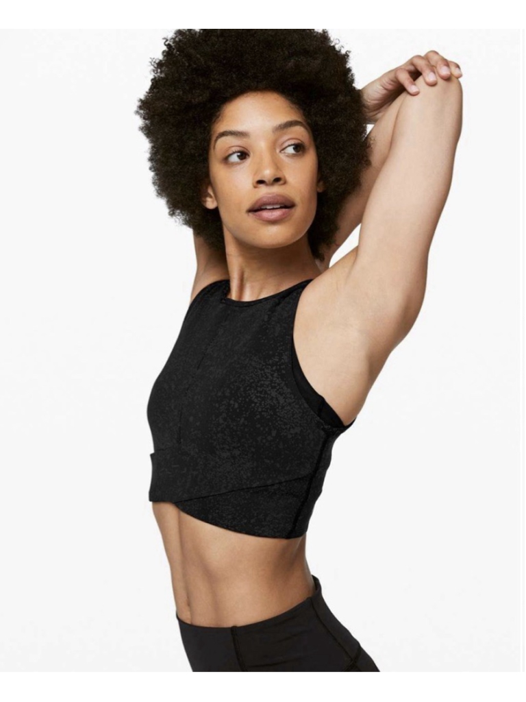Lululemon Peloton Energetic Edge Sports Bra Reflective 4 Running Athletic Black